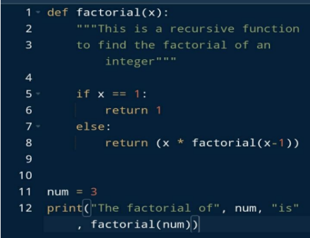 factorial function in python